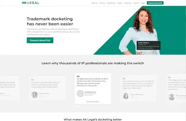 Alt Legal — IP Docketing Software