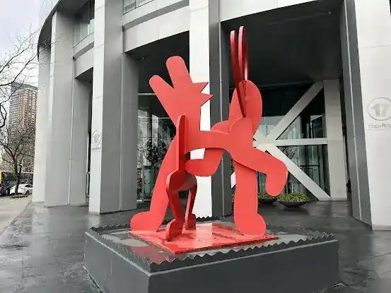 Balancing on Dog by Keith Haring
