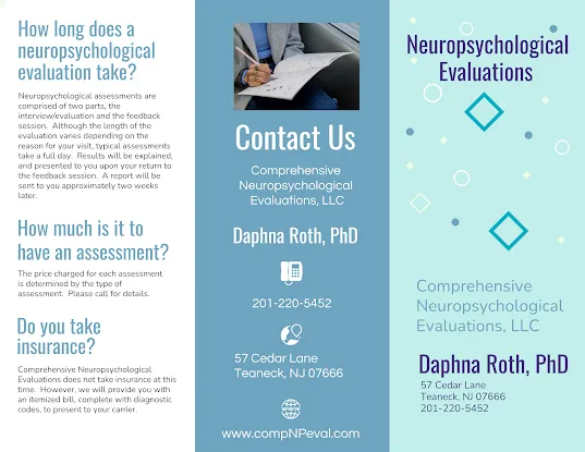 Comprehensive Neuropsychological Evaluations