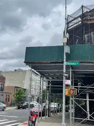 Downtown scaffolding