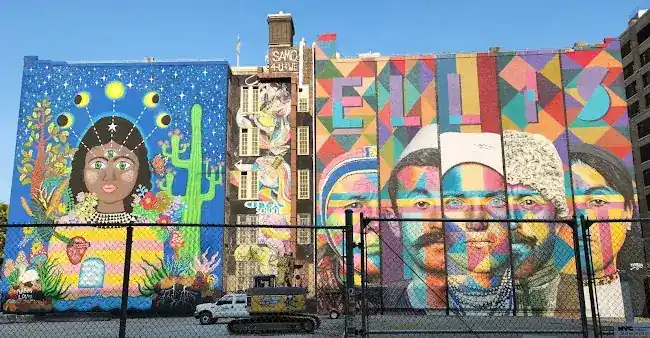 Ellis Island mural by Eduardo Kobra