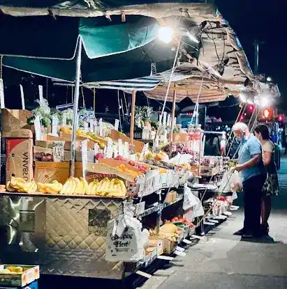 Fruit - sidewalk street vendor