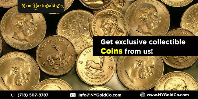 Gold bars and coins - New York Gold Co