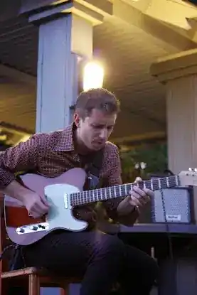 Guitar Lessons. Music Studio.