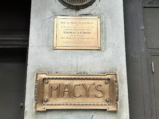 Koster and Bial's Music Hall Plaque