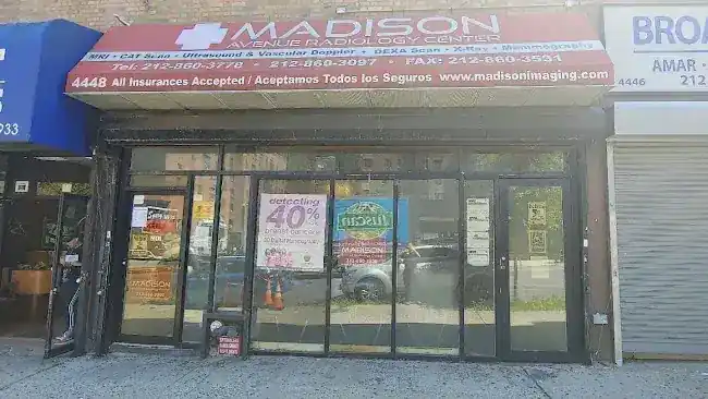 MADISON AVENUE RADIOLOGY CENTER 190