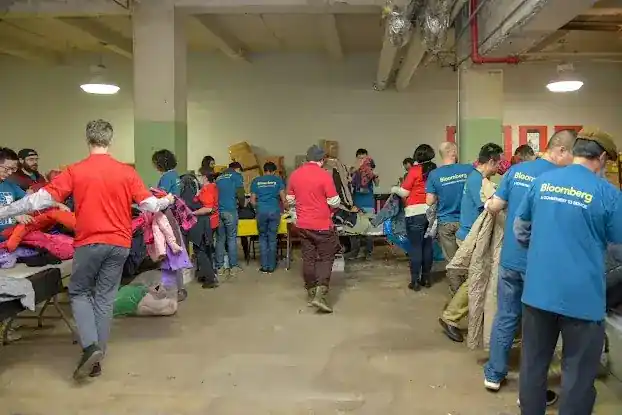 New York Cares Coat Drive Warehouse