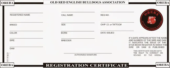 OREBA REGISTRY KENNEL CLUBS LLC