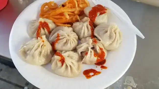 Seafood momo