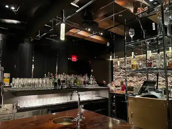 The Bar Downstairs and Kitchen