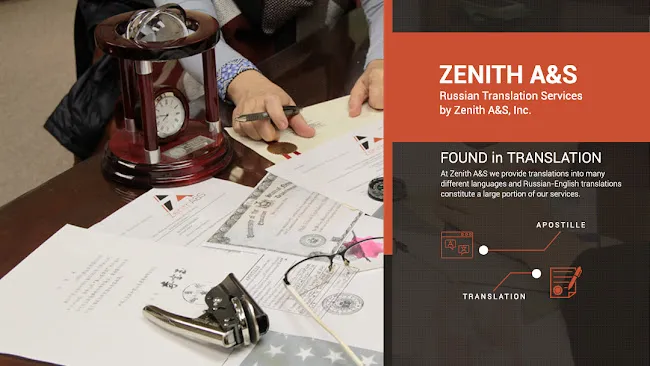 Translation Services by Zenith A&S, Inc.