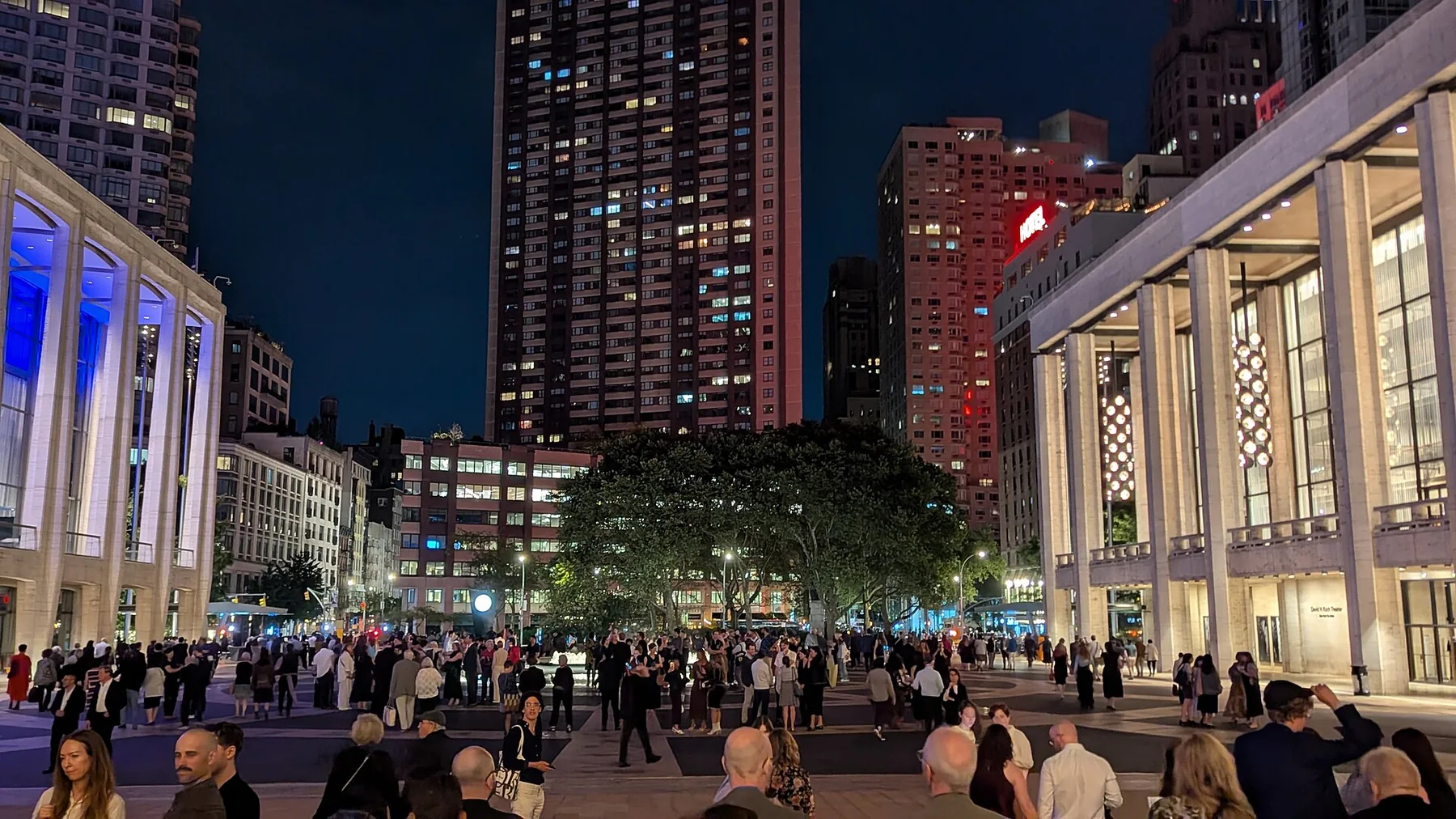Lincoln Center plaza in Manhattan
