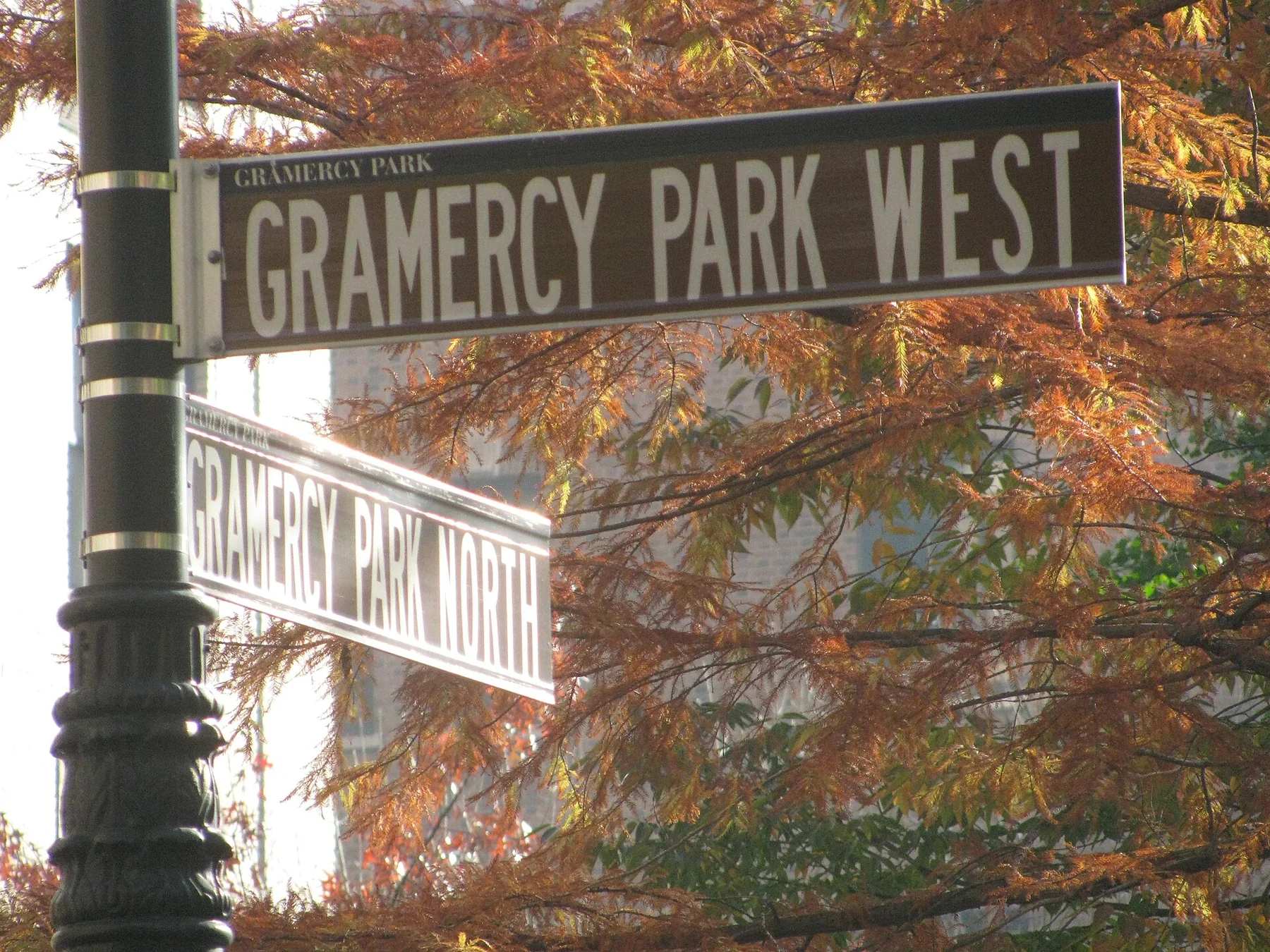 Historic houses along Gramercy Park West in Manhattan