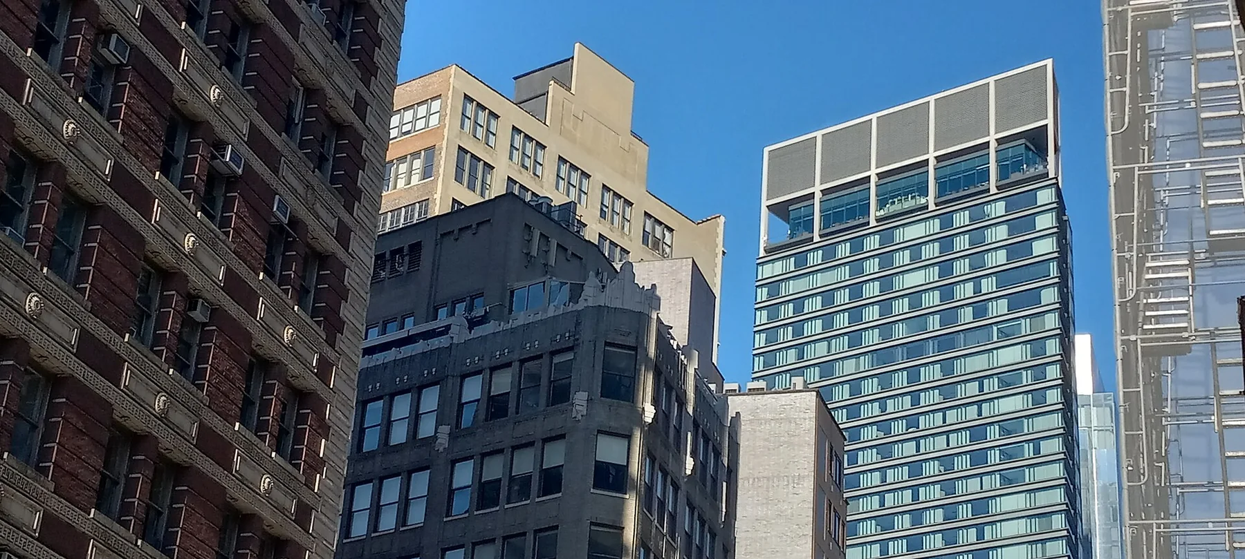 Madison Square North streetscape in NoMad, Manhattan