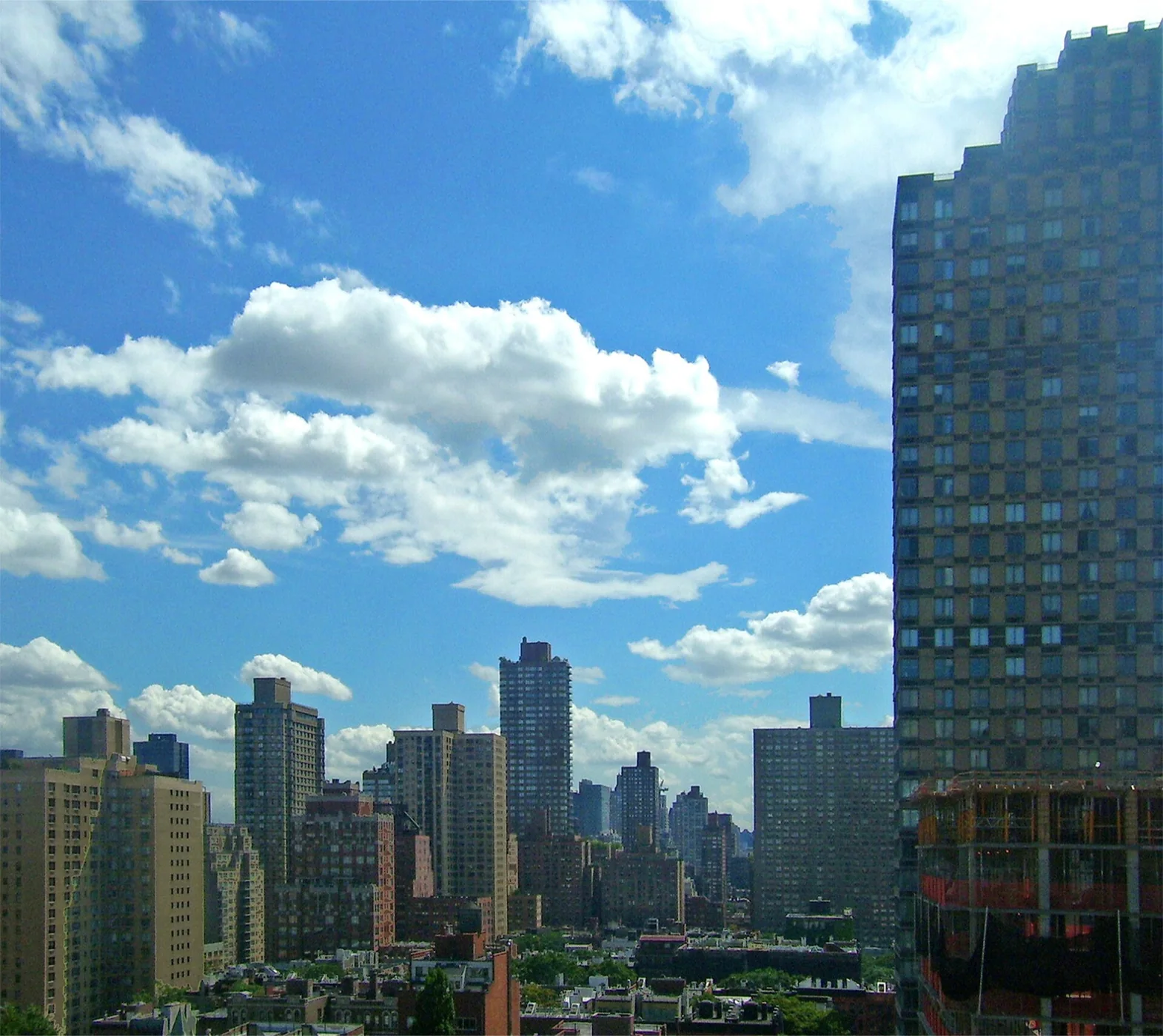 View across Yorkville from East 86th Street on Manhattan's Upper East Side